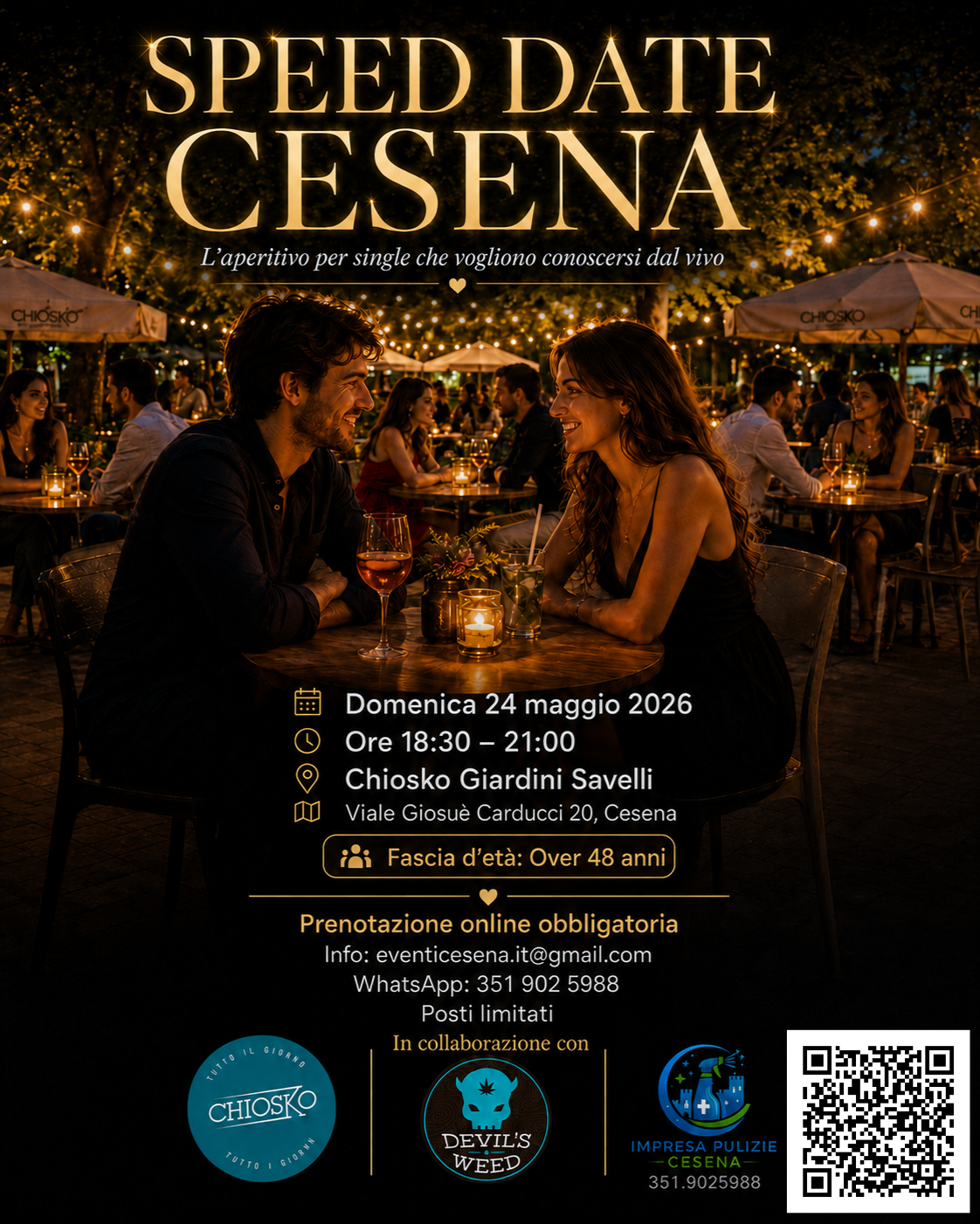 Speed Date per Single a Cesena Over 48 - 24 Maggio 2026