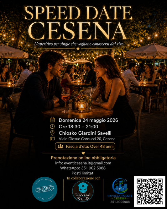 Speed Date per Single a Cesena Over 48 - 24 Maggio 2026